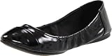 Vince Camuto Women's Ernest Flat,Black Combo/Lamb Patent,6 M US