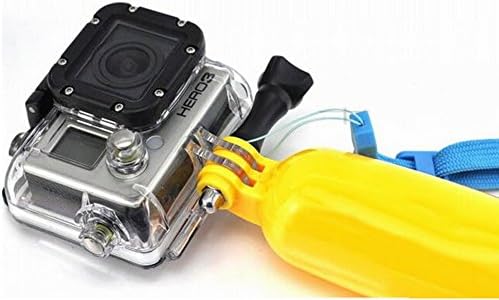 Floating hand grip with Camera and Monopod/Pole Mount for GoPro Hero 4, 3+, 3, 2, 1 / Includes Thumb Screw and Adjustable Wrist Strap