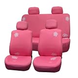 Univerisal Full Set Car Seat Covers Pink with Pink Flower Fb053 PINK 114