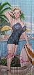Beautiful Bamboo Beaded Curtain MONROE/BY THE POOL
