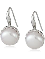 Honora "Times Square" White Freshwater Cultured Pearl Dangle Earrings