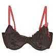 Womens Perfect Fit Brown Padless Underwire Bra - 36C