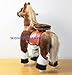 WONDERS SHOP USA Ponycycle Pony Cycle Ride On Horse No Need Battery No Electric Just Walking Horse BROWN - Size SMALL for Children 2 to 5 Years Old or