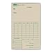 TOPS Weekly Time Cards, Green Ink Front, 3.38 x 5.5 Inches, 500-Count, Manila (1271)