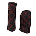 Generic PU Leather Gear Shift Knob & Handbrake Cover Set Black and Red RS.295.00