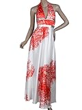 Ever Pretty Summer V-neck Flower Printed Formal Halter Evening Dress 09249, Size 16, Multiple(red) Ever Pretty Summer V-neck Flower Printed Formal Halter Evening Dress 09249, Size 16, Multiple(red)