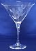 Individually Hand Etched Cactus Martini Glass 8 1/4"H Set / 4