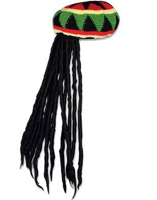 Rasta Cap with Dreadlock Hair