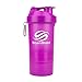 SmartShake Original Bottle, 20 oz Shaker Cup, Neon Purple