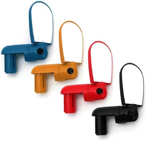 Bicycle Cycling Handlebar Rear View Glass Adjustable Bike Bar Mirror-Blue