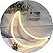 Hopolon Moon Neon Signs, LED Neon Light for Party Supplies, Girls Room Decoration Accessory, Table Decoration, Children Kids Gifts (Warm White Moon)
