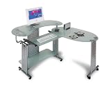 Link 50500580 Schreibtisch-Kombination 'Vetro' satiniertes Glas