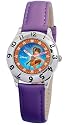 Disney Kids' Fairies Fawn Time Teacher Purple Leather Strap Watch #D832S402