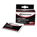 INNOVERA Alcohol-Free Cleaning Wipes Cloth 4-3/4 X 6-1/4 White 20/Pack Packaging Foil Packet