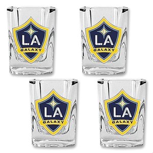 hidden LA Galaxy 4 piece Square Shot Glass Set hidden LA Galaxy 4 piece Square Shot Glass Set