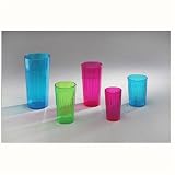 Assorted Ultra Plastic 11 ounce Rainbow Tumblers (6 count)