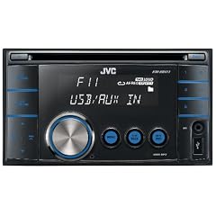 JVC KW-XR411 CD-MP3-Tuner (AUX In, USB 2.0) schwarz