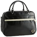 Fred Perry Overnight Bag L6138 Unisex - Erwachsene Schultertaschen, Schwarz (black/ecru 102), 42x31x17 cm (B x H x T)