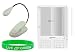 2n1 Combo - Goose Neck Flex + Screen Protector for Amazon Kindle 1 and 2 eBook / Book Reader LED Light + Bonus Young Micro TM - Live Green WristBand