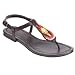 Xhilaration Brown Tori Beaded Sandal - 9.0