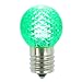 Pack of 25 LED G30 Green Replacement Christmas Light Bulbs