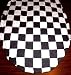 Black & White Checkered Flag Toilet Seat Lid Cover