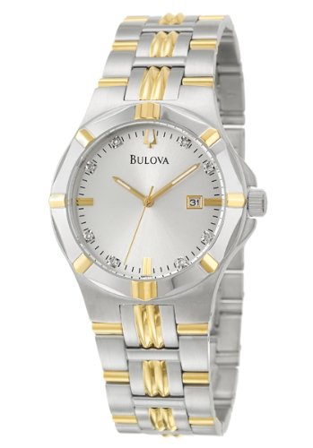 Bulova Mens 98D115 Diamond Dial Watch