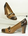 COMMA Leder Pumps cognac