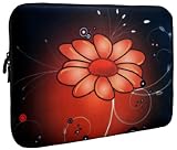14 inch Orange Daisy Flower Netbook Laptop Sleeve Bag Carrying Case for most of Macbook Acer ASUS Dell HP Lenovo Sony Toshiba