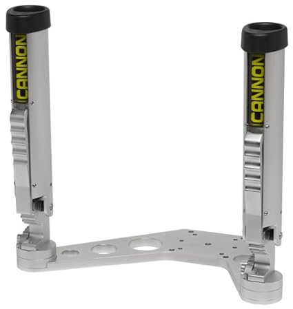 Cannon Adjustable Rod Holders Downrigger Mount (Silver)