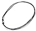 Sturdy Beach Choker Surf Necklace Adjustable Genuine 2mm Round Black Leather Cord 16-32