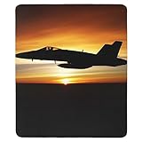 F18 Air Force Jet Fighter Rectangular Mouse Pad