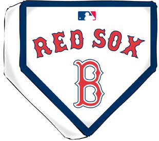 Buy Boston Red Sox Home Plate Woochie Pillow 14x10 MLB Baseball Sports Merchandise by Biederlack
