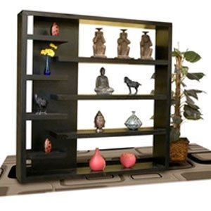 Diamond Sofa 79-Inch Square Wall Display Unit