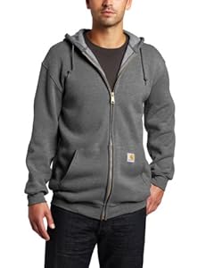 Carhartt Men's Zip Front Work Hoodie Chrcl Grey XX-Large