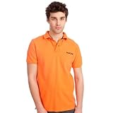 Soul Cal Pique Polo T-Shirt - Orange - Mens