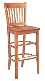 AC Furniture 1992 Bar Stool with Wood Seat