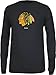 NHL Chicago Blackhawks Men's Jersey Crest Long Sleeve Tee, X-Large, Black
