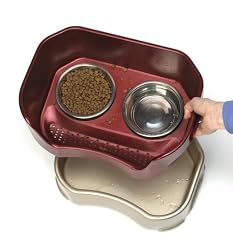 Neater Feeder for Dogs, Dog Bowl, Large, Bronze