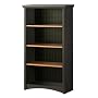 South Shore Furniture, Gascony Collection, Four Shelf Bookcase, Ebony and Spice wood
