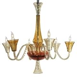 WATERFORD CRYSTAL CALA CHANDELIER 6 ARM - OLIVE