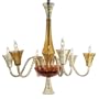 Waterford Crystal Cala Chandelier 6 Arm - Spicy Amber