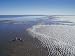 Flooded Desert Salt Lake and Crystallised Salt Crust on the Shoreline, Australia Phot...