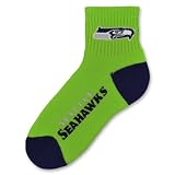 NFL Seattle Seahawks Men's Team Quarter Socks, Large at Amazon.com