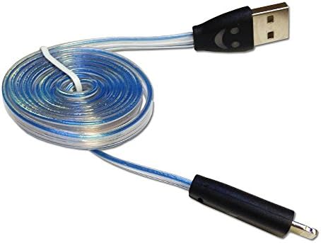 Firefox cable LED light Up Smile Face USB 8-Pin Data Charging Sync Cable for Apple iPhone 6 5 5G 5C (black)