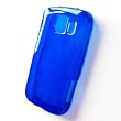 LG Optimus S LS670 (Sprint) Crystal Silicone Skin Case "Transparent Blue Check Pattern"
