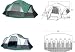 White Cap Mountain Family Tent 15 X 9 Family Dome Tent - sleeps 6