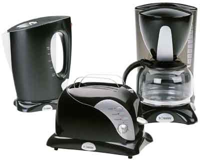 CB 1300 Frühstückset 3 in 1 von Bomann. Kaffeemaschine, Toaster und Wasserkocher.