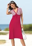 Bridgewater Studio Striped-Top Knit Dress