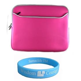Magenta Carrying Sleeve with Extra Dual Pocket for 13.3 inch Apple MacBook Air MC233LL/A MSI X340-023US ASUS F6Ve-C1 Sony VAIO VGN-Z520N/B Dell Adamo A13-USE026AM